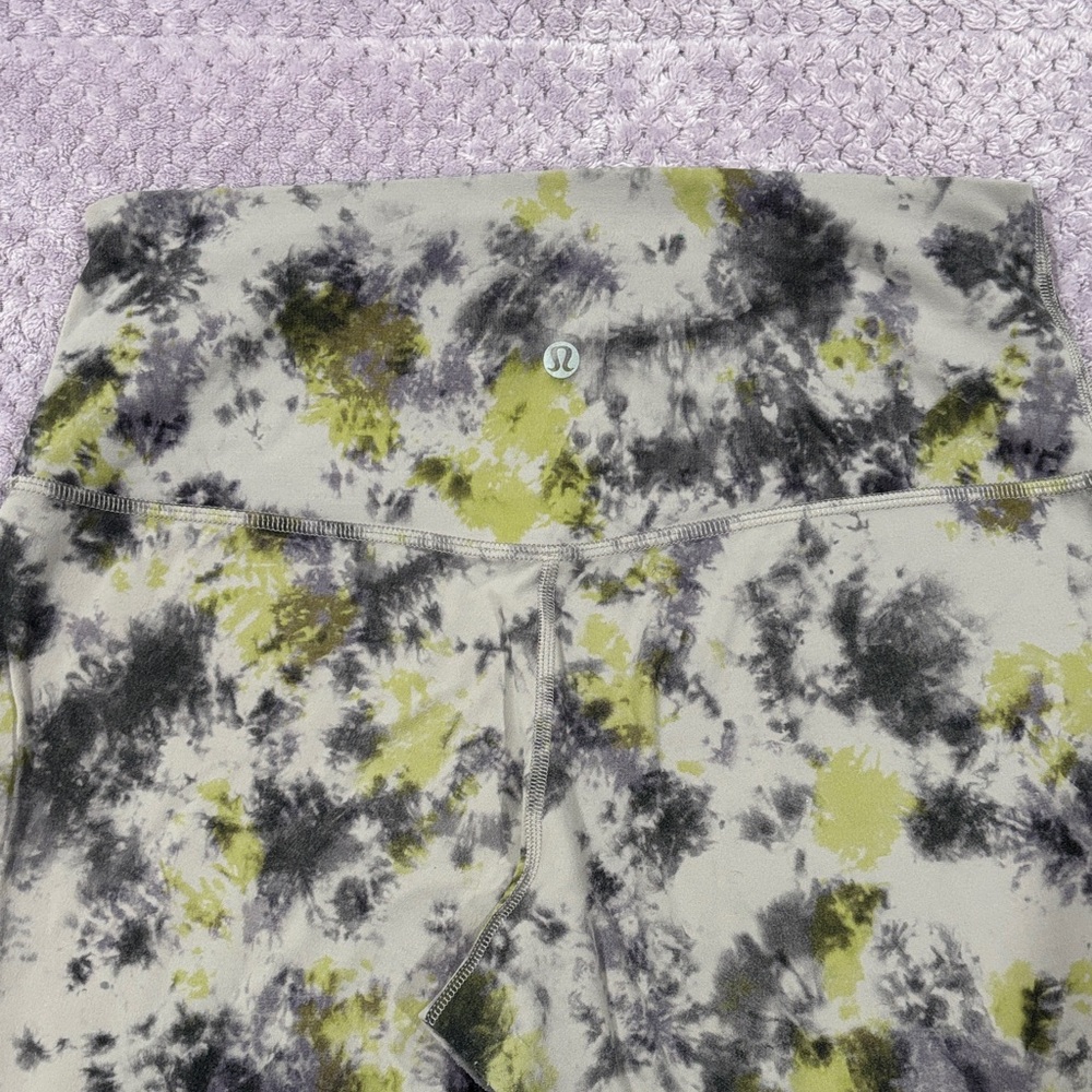 lululemon athletica Tie-Dye Leggings - Black, Gray, Green